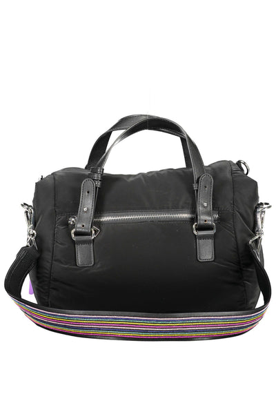 Black Polyester Handbag