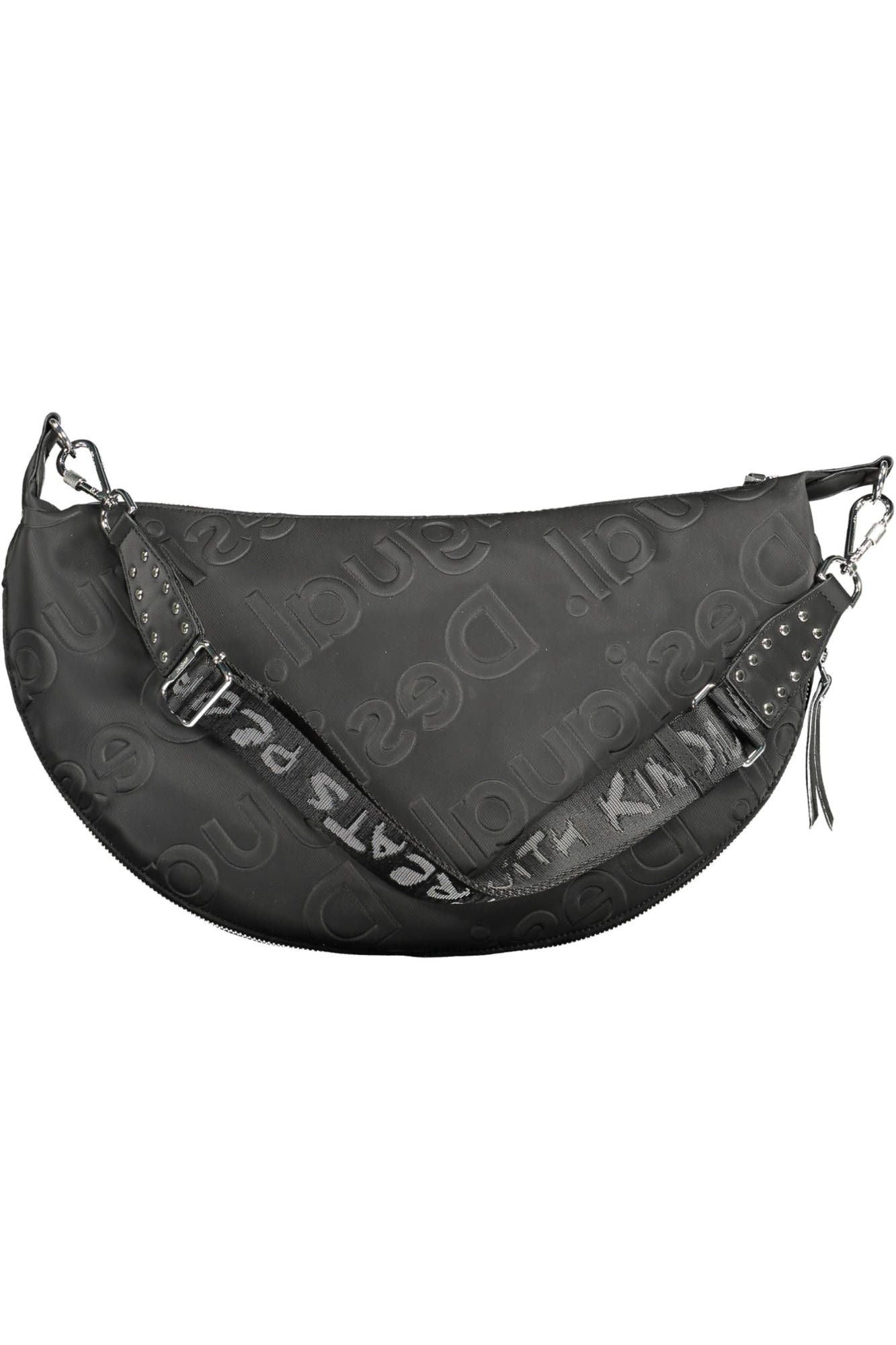 Black Polyurethane Handbag