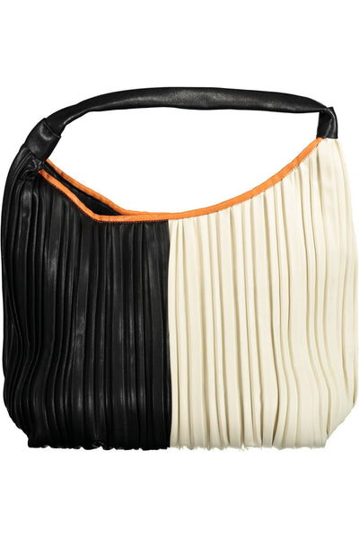 Black Polyurethane Handbag