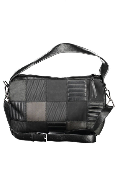 Black Polyurethane Handbag