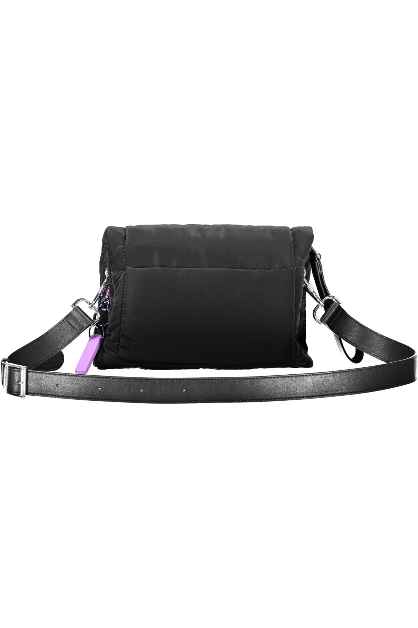 Black Polyester Handbag