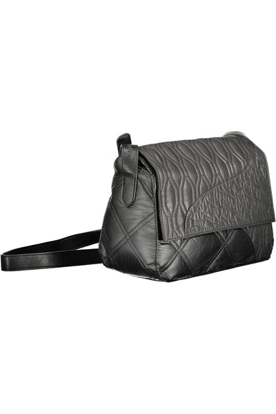 Black Polyurethane Handbag