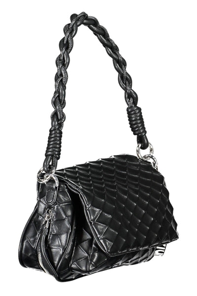 Black Polyurethane Handbag