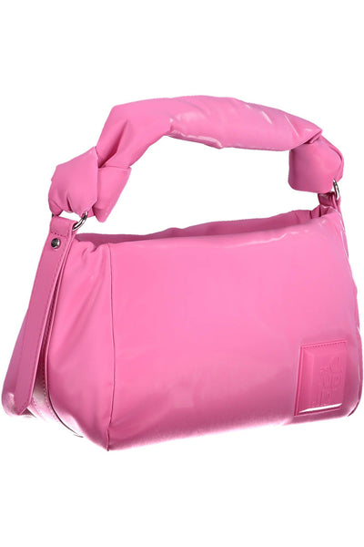 Pink Polyester Handbag