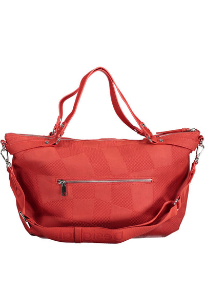 Red Polyurethane Handbag