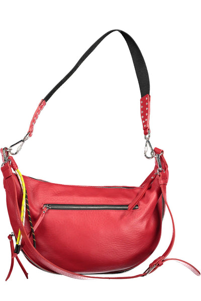 Red Polyurethane Handbag