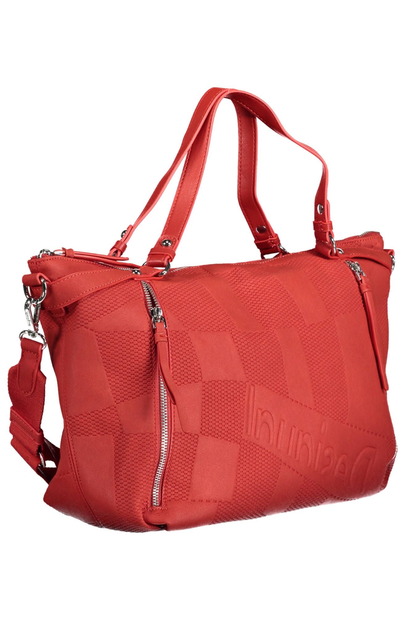 Red Polyurethane Handbag