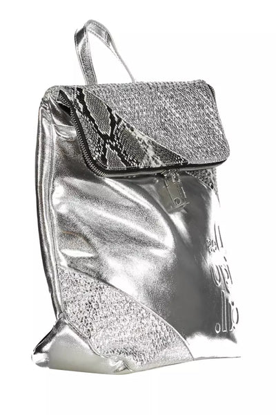 Silver Polyethylene Backpack