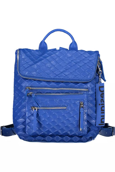 Blue Polyethylene Backpack