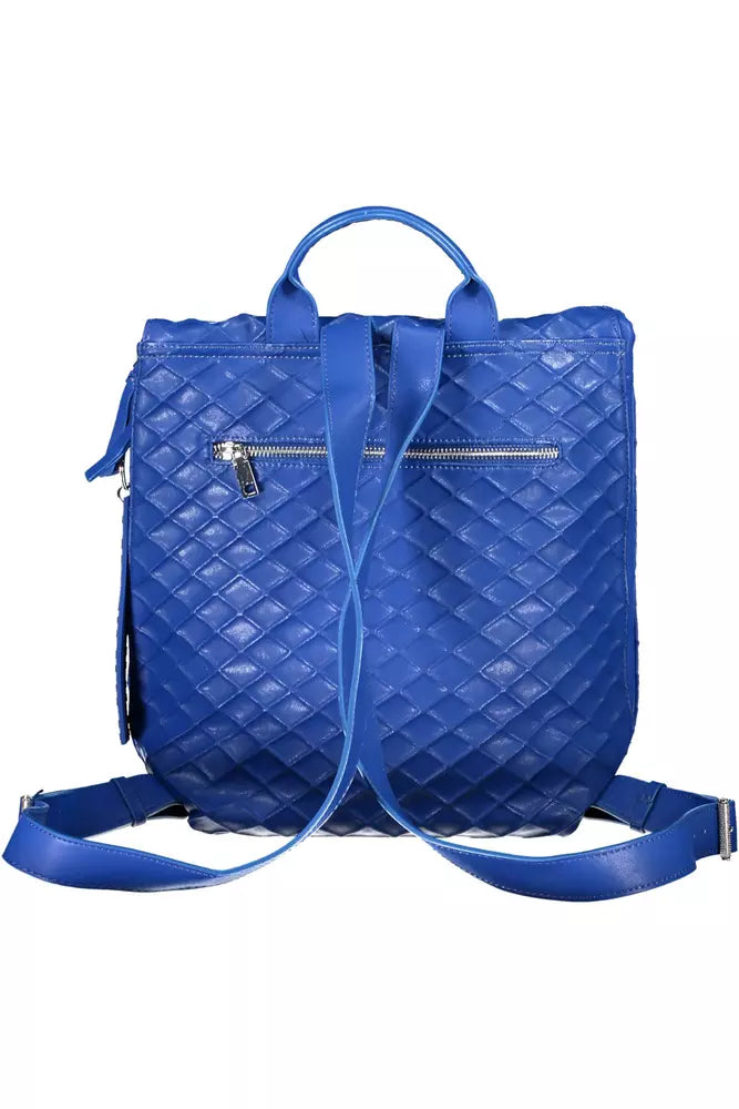 Blue Polyethylene Backpack