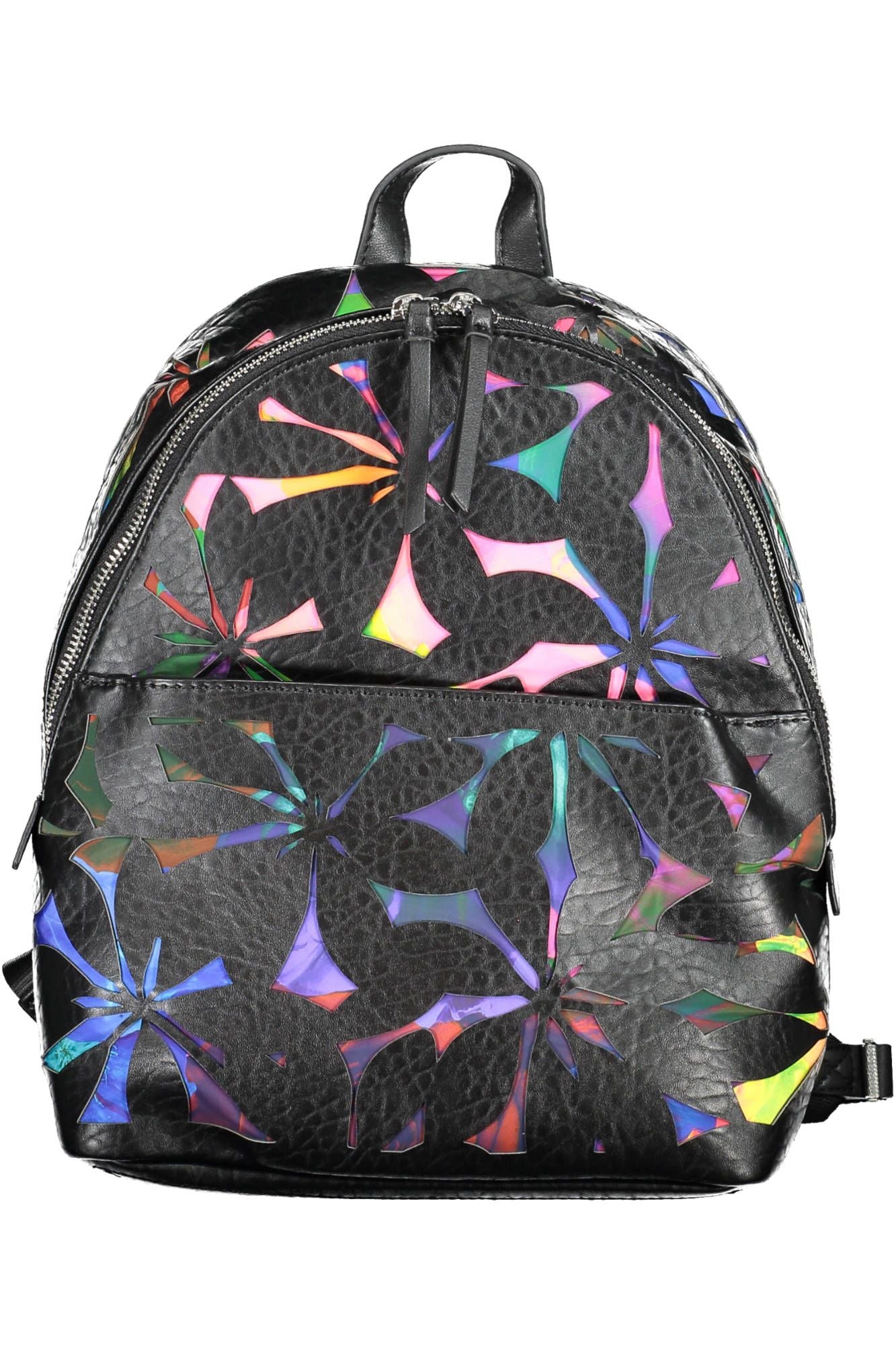 Black Polyurethane Backpack