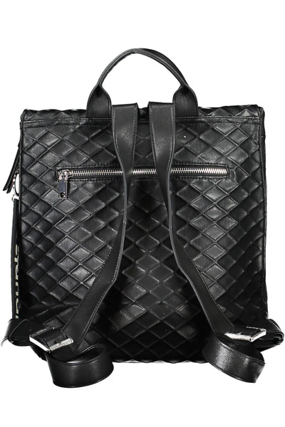 Black Polyurethane Backpack