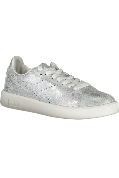 Silver Fabric Sneaker