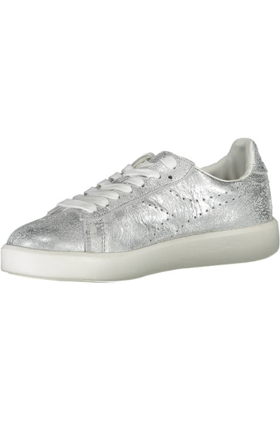 Silver Fabric Sneaker