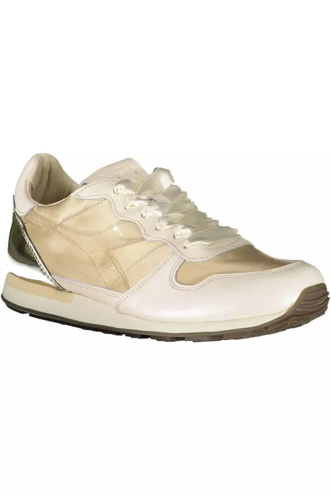 Beige Fabric Sneaker