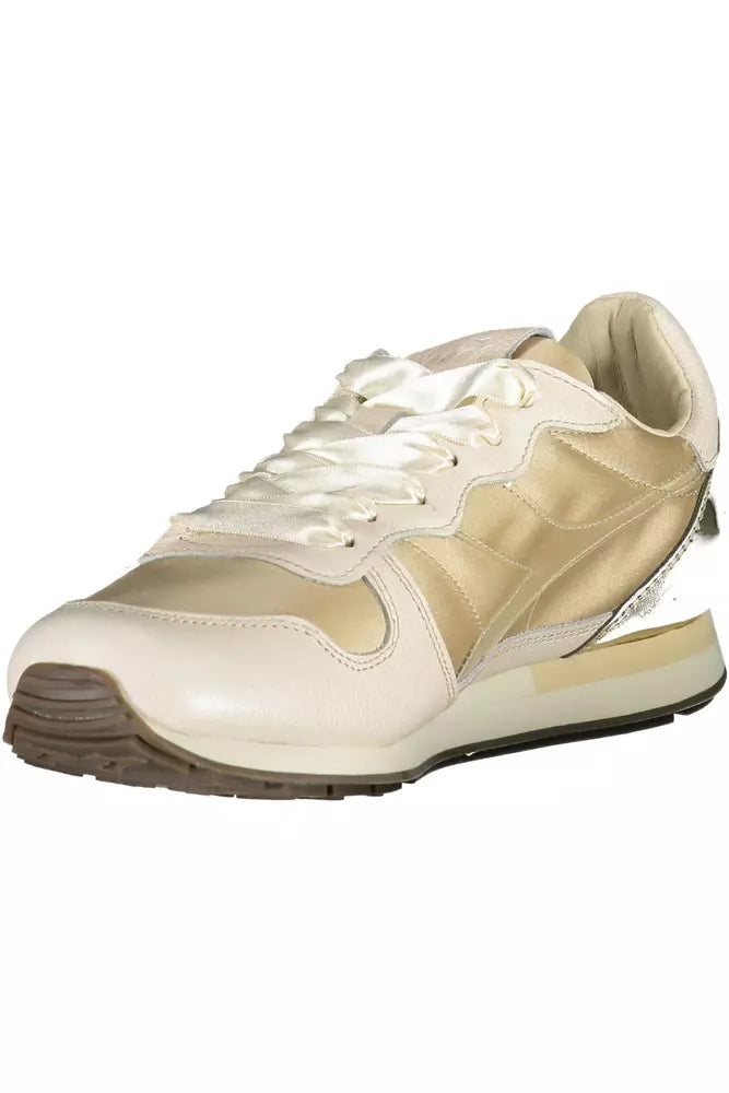 Beige Fabric Sneaker