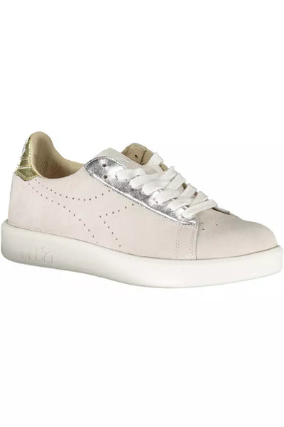 White Fabric Sneaker