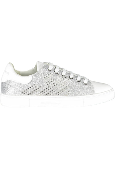 Silver Polyester Sneaker