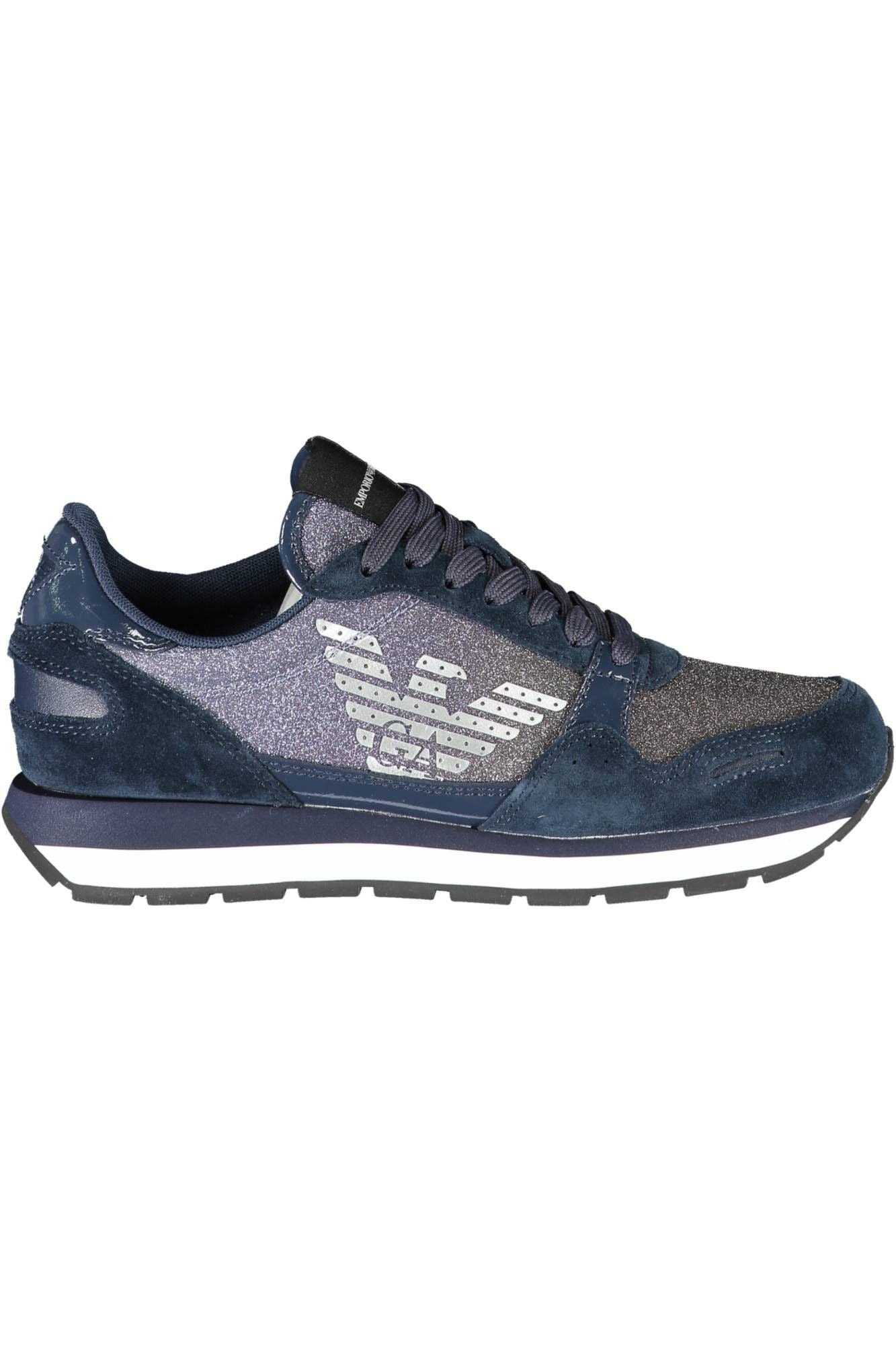 Blue Polyester Sneaker