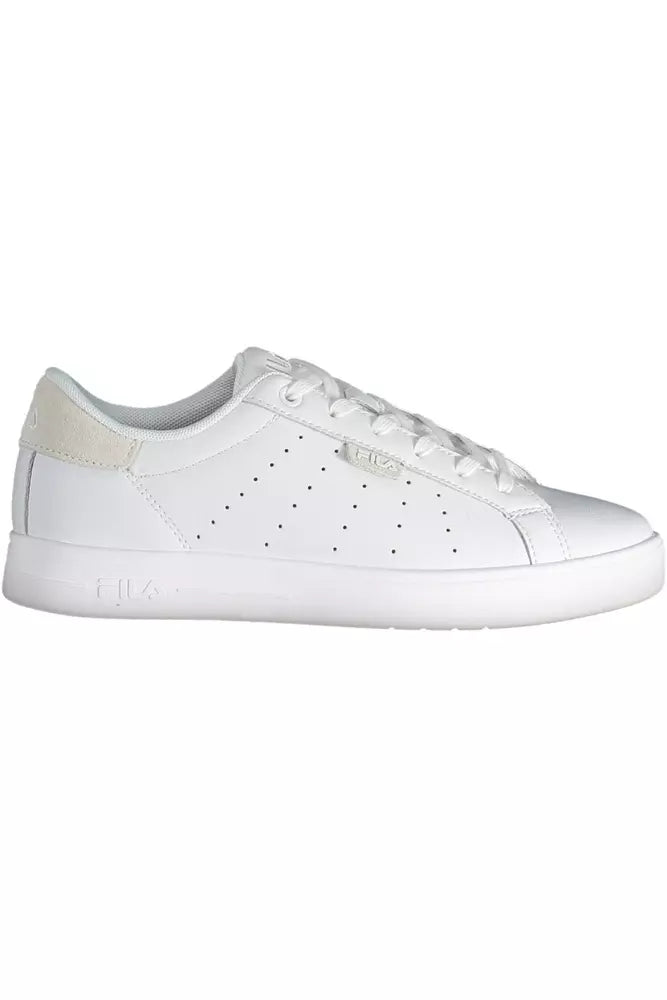 White Polyester Sneaker