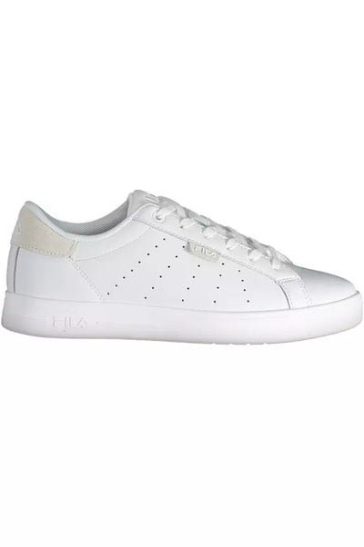 White Polyester Sneaker