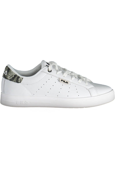 White Polyester Sneaker