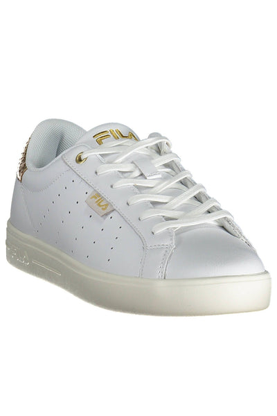 White Polyester Sneaker