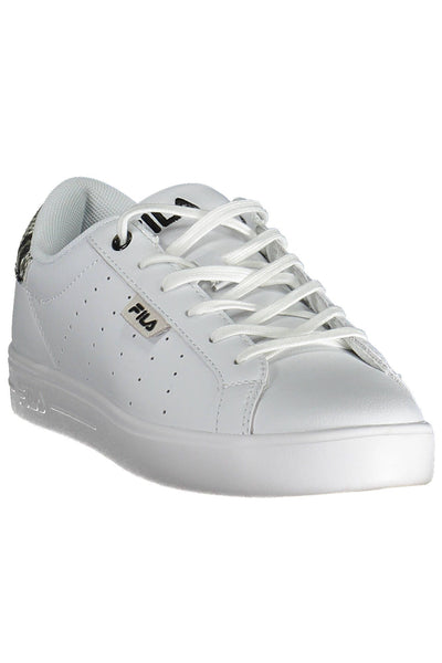 White Polyester Sneaker