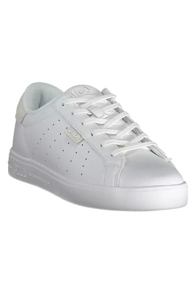 White Polyester Sneaker