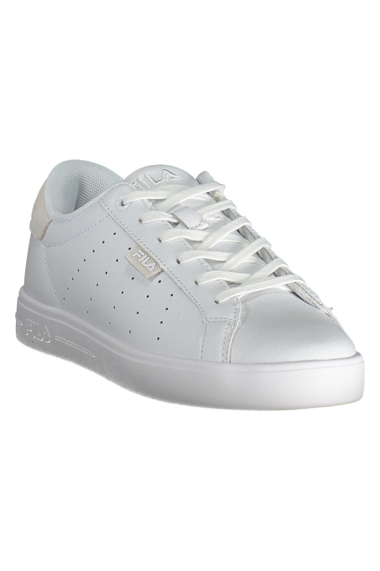 White Polyester Sneaker