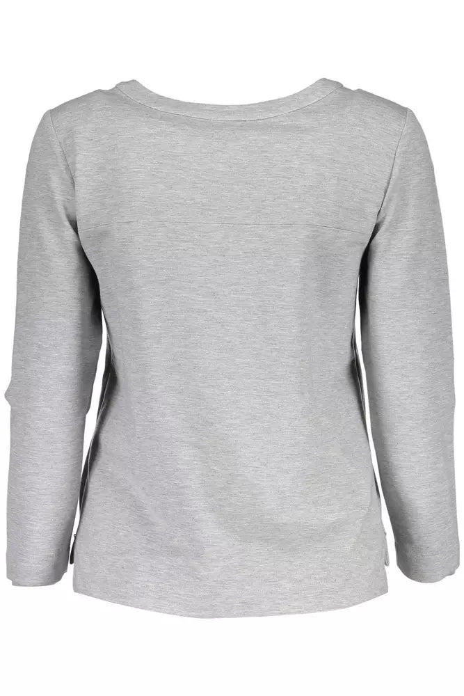 Gray Elastane Sweater