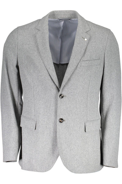 Gray Polyester Jacket