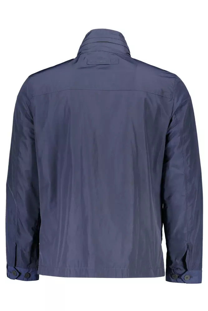 Blue Polyester Jacket