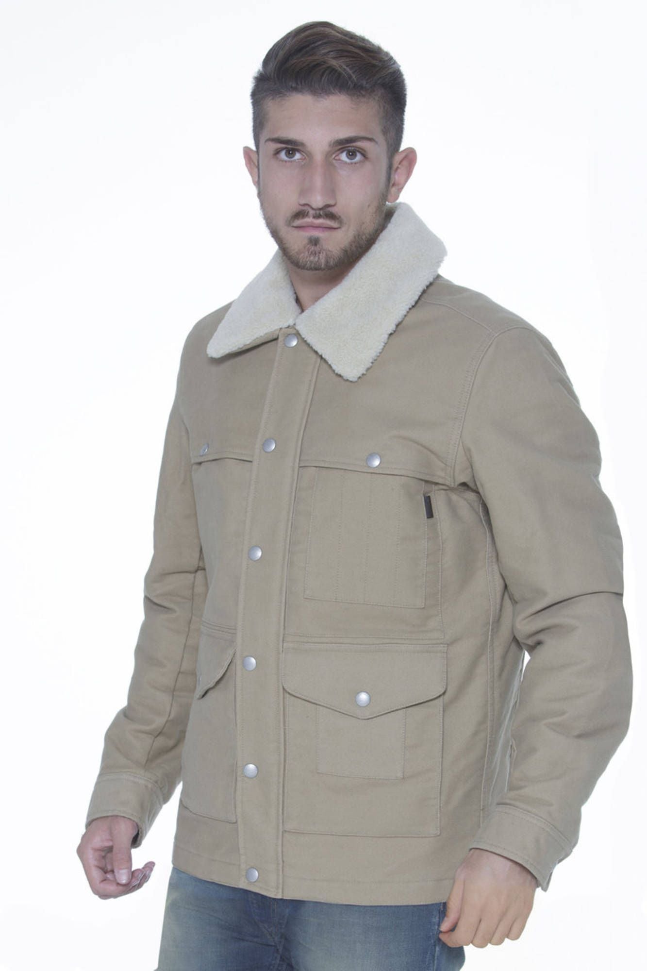 Beige Cotton Jacket