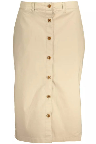 Beige Cotton Skirt