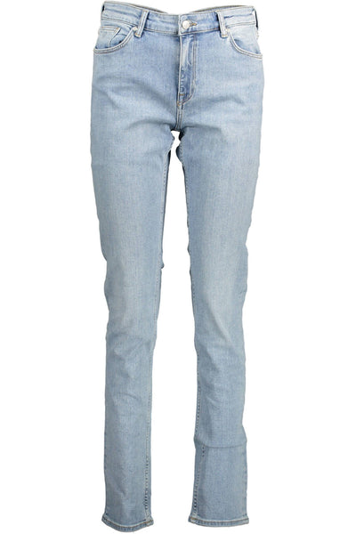 Light Blue Cotton Jeans & Pant