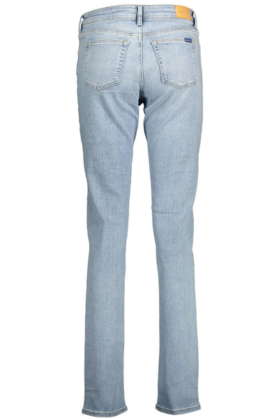 Light Blue Cotton Jeans & Pant