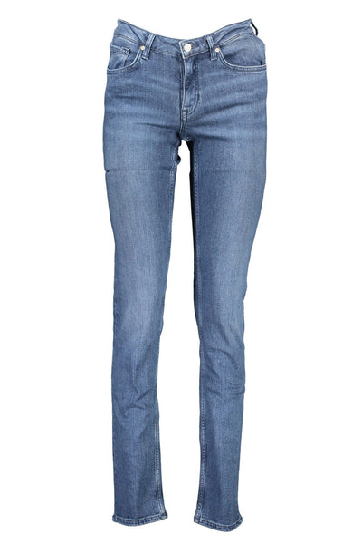 Blue Polyester Jeans & Pant