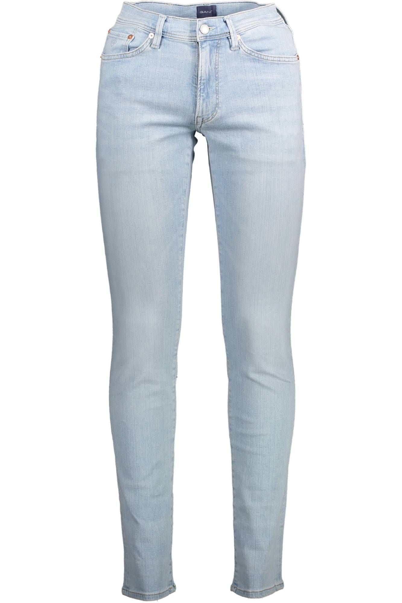 Light Blue Cotton Jeans & Pant