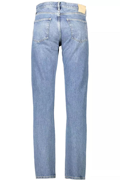 Light Blue Cotton Jeans & Pant