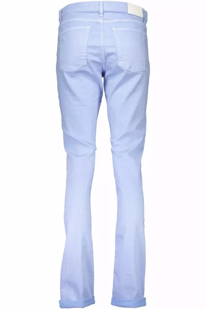 Light Blue Cotton Jeans & Pant