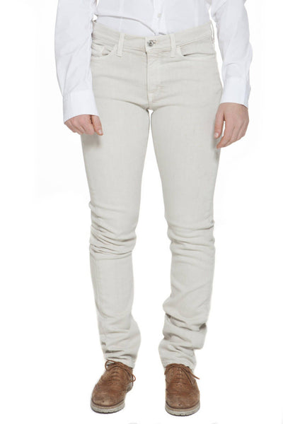 Beige Cotton Jeans & Pant