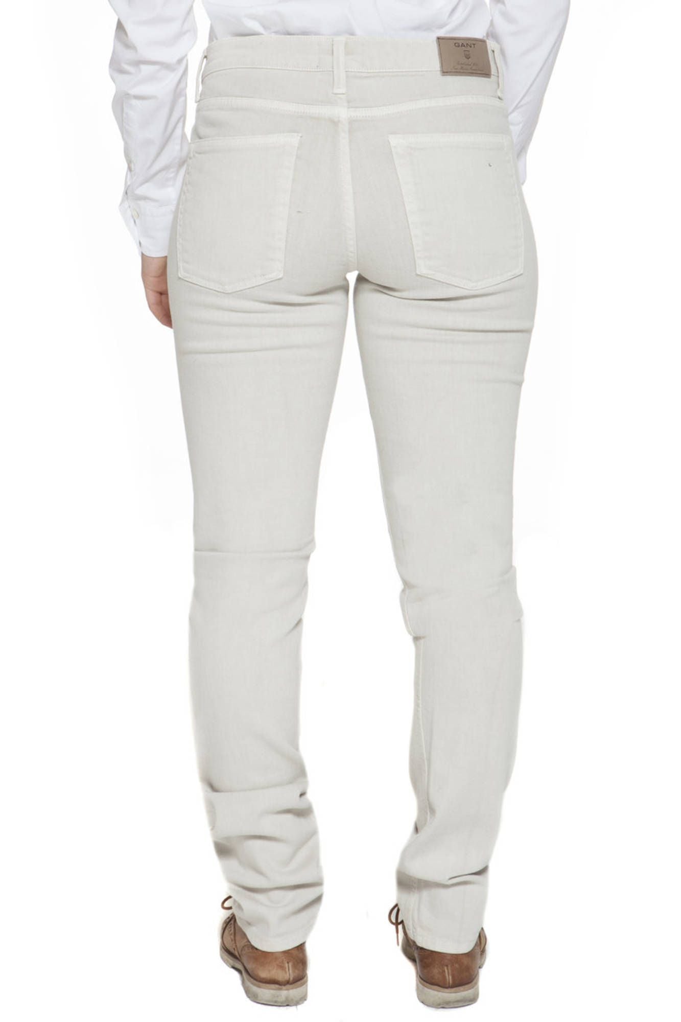 Beige Cotton Jeans & Pant