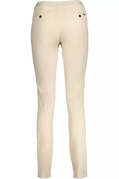 Beige Cotton Jeans & Pant