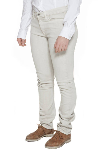 Beige Cotton Jeans & Pant