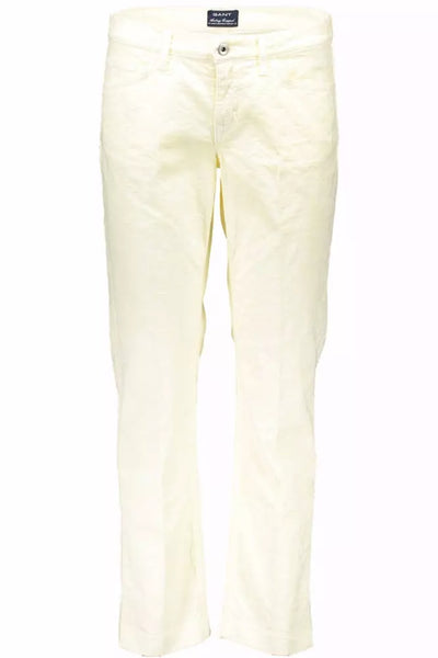 White Cotton Jeans & Pant