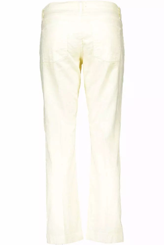 White Cotton Jeans & Pant