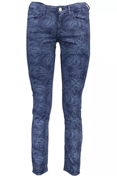 Blue Cotton Jeans & Pant