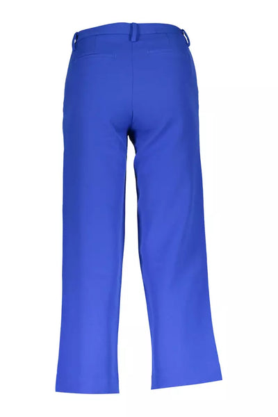 Blue Polyester Jeans & Pant