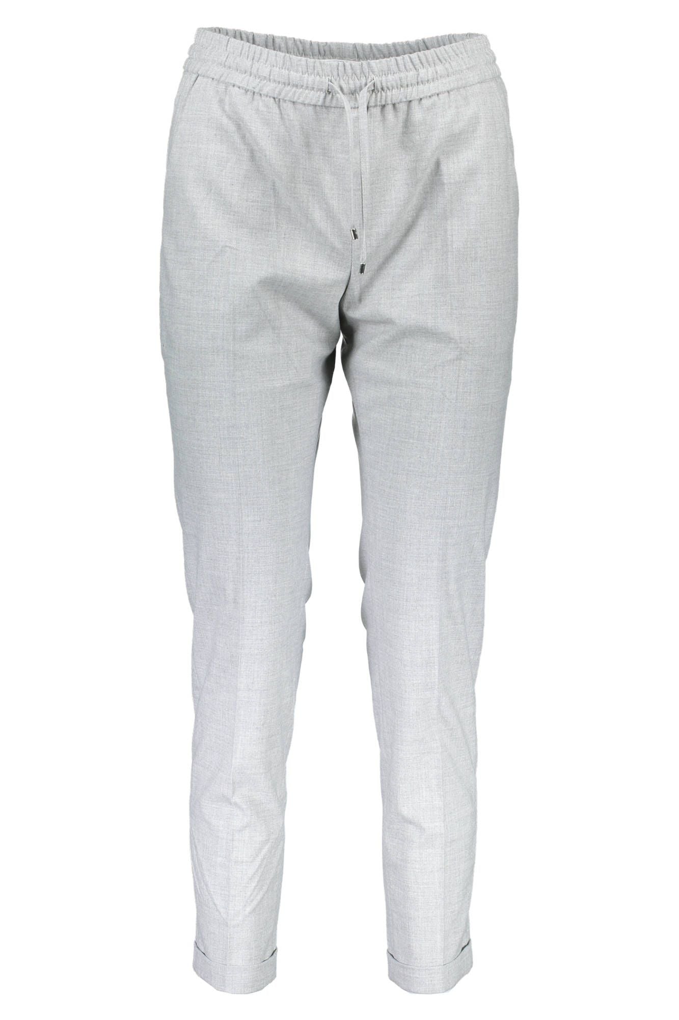 Gray Polyester Jeans & Pant